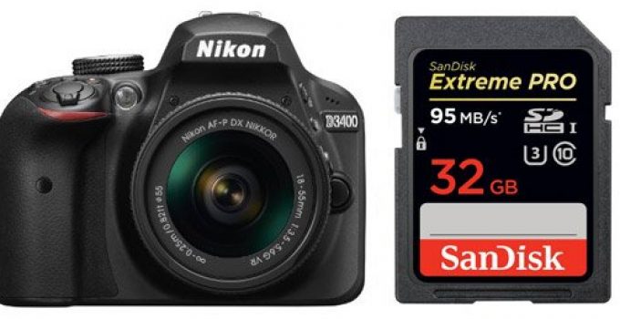 Best Nikon D3400 Memory Card 