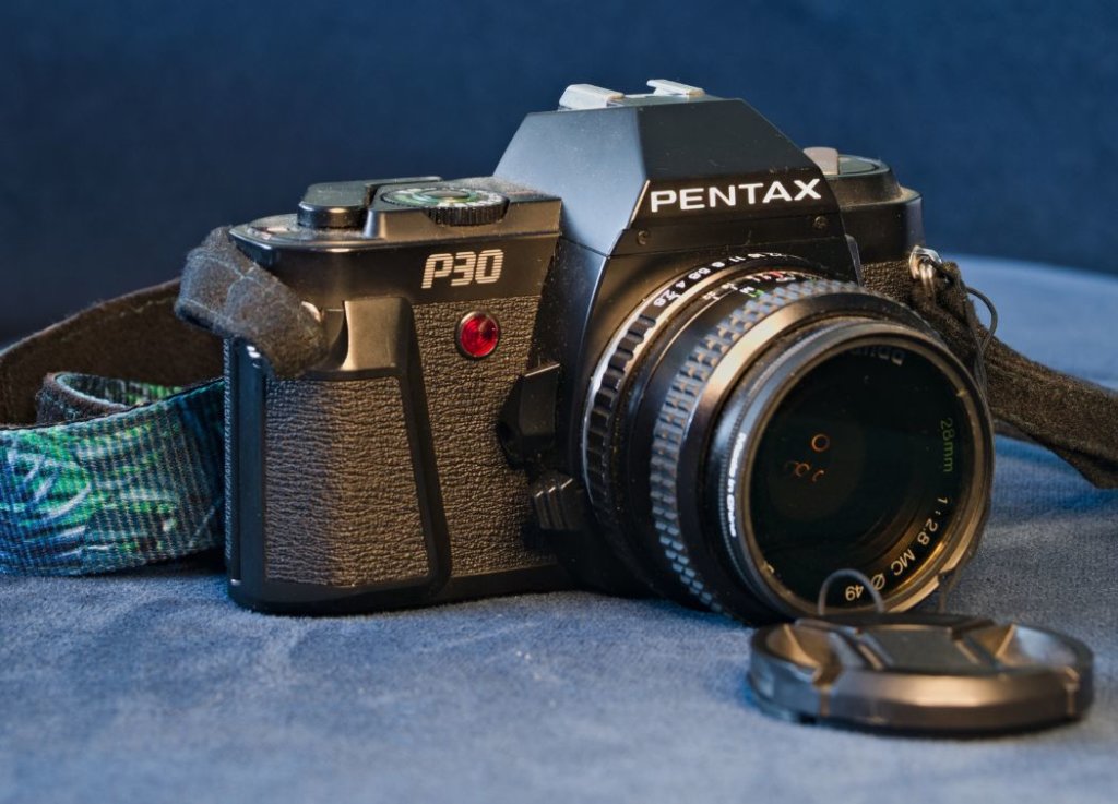 black Pentax brand P30 digital camera 