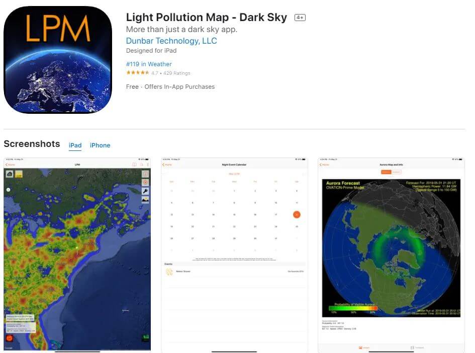 Light Pollution Map (iOS)