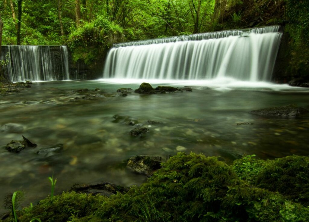 Photograph waterfalls and streams