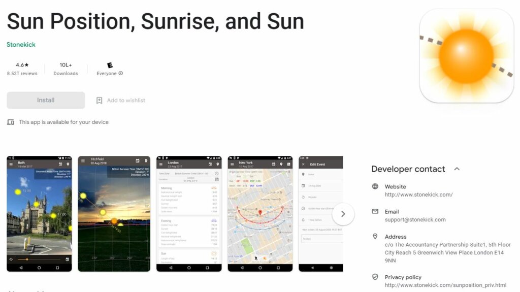 Sun Position (Android)