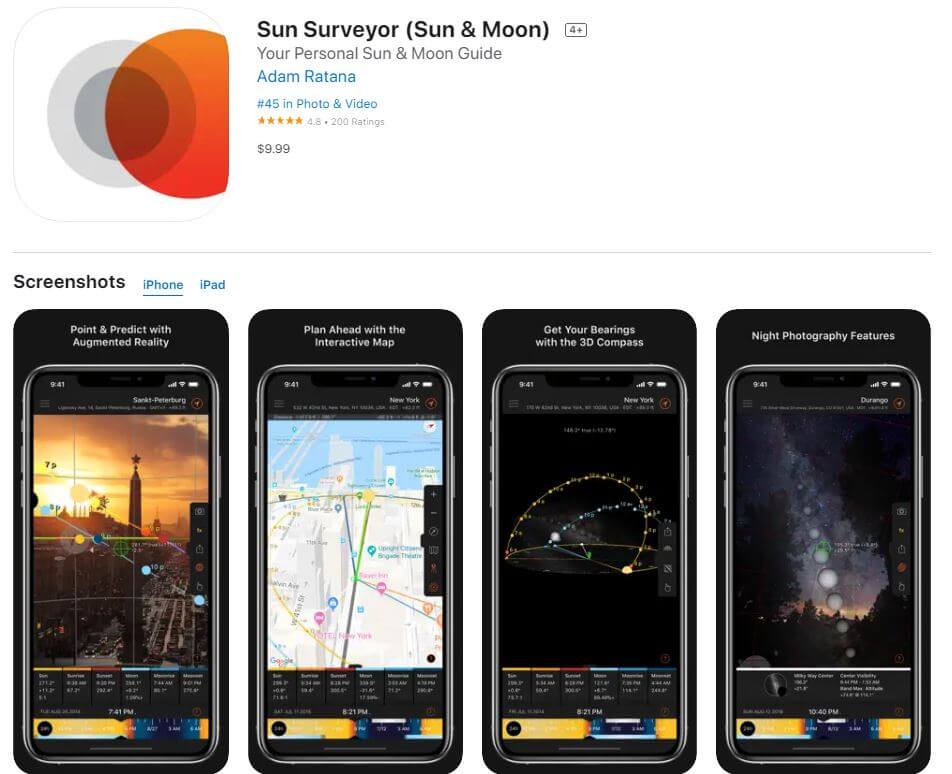 Sun Surveyor (iOS)