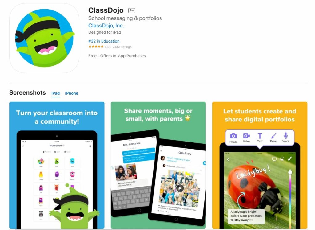 ClassDojo Educational Apps